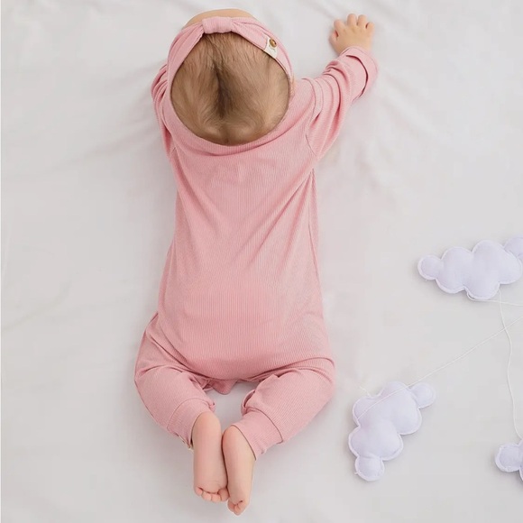 Pink Bamboo Baby Onesie - Picture 2 of 4